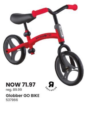 Toys R us Globber go bike offer