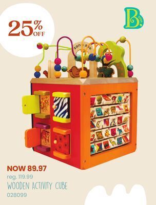 Toys R us Wooden activity cube offer