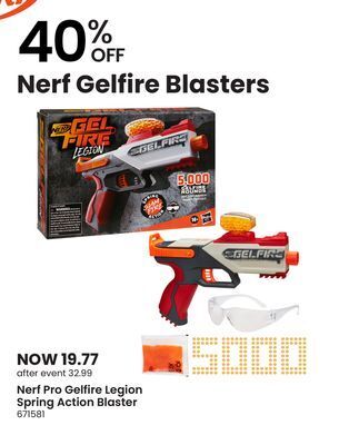 Toys R us Nerf pro gelfire legion spring action blaster offer