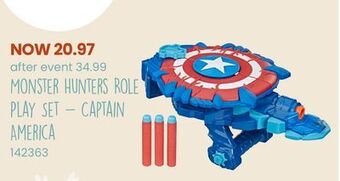 Toys R us Marvel monster hunters role play set - captain america offer