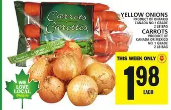 Food Basics Yellow onions or carrots offer