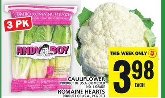 Food Basics Cauliflower offer