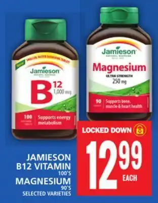 Food Basics Jamieson or b12 vitamin magnesium offer