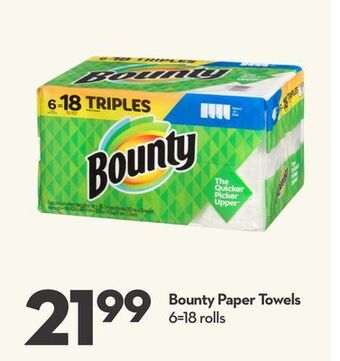 Longo's Bounty paper towels offer