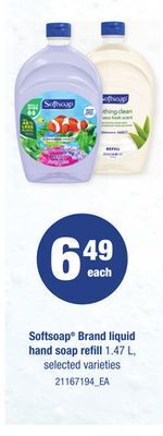 Loblaws Softsoap® brand liquid hand soap refill 1.47 l offer