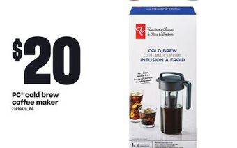 Loblaws Pc cold brew coffee maker offer