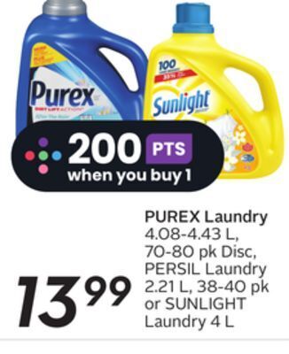 Sobeys Purex laundry offer