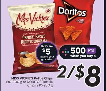 Sobeys Miss vickie's kettle chips offer