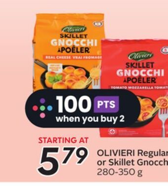 Sobeys Olivieri regular or skillet gnocchi offer