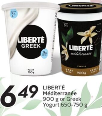 Sobeys Liberté méditerranée offer