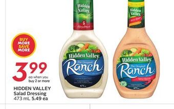 Sobeys Hidden valley salad dressing offer