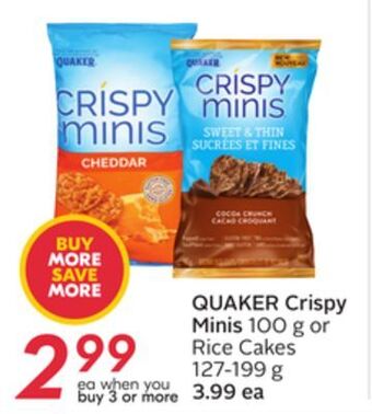 Sobeys Quaker crispy minis offer