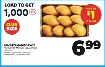 Real Canadian Superstore Ataulfo mango case, 5 lb average offer
