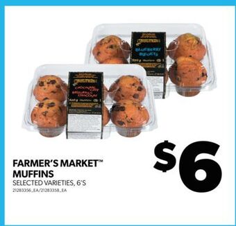 Real Canadian Superstore Farmer's market™ muffins, 6's offer