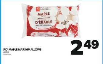 Real Canadian Superstore Pc® maple marshmallows, 400 g offer