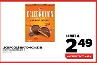 Real Canadian Superstore Leclerc célébration cookies, 240 g offer