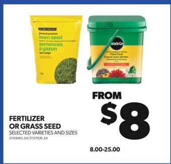 Real Canadian Superstore Fertilizer or grass seed offer