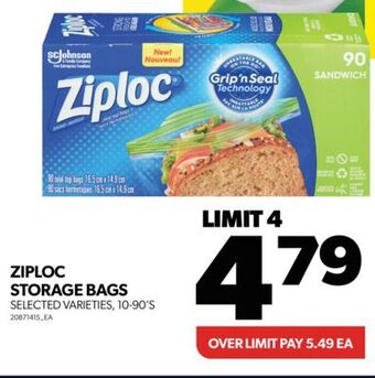 Real Canadian Superstore Ziploc storage bags, 10-90's offer