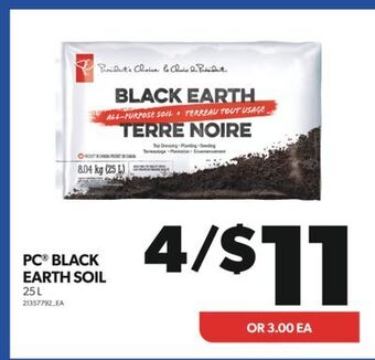 Real Canadian Superstore Pc® black earth soil, 25 l offer