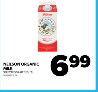 Real Canadian Superstore Neilson organic milk, 2 l offer