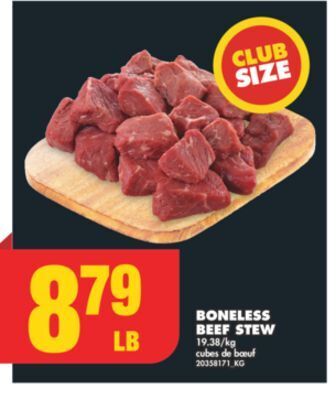 No Frills Boneless beef stew offer