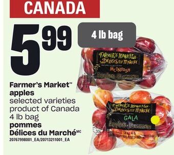 Independent Grocer Farmer's market™ apples, 4 lb bag offer