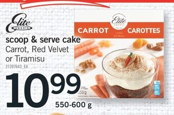 Fortinos Scoop & serve cake, 550-600 g offer