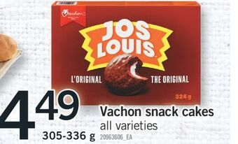 Fortinos Vachon snack cakes 305 - 336 g offer
