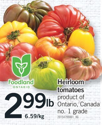 Fortinos Heirloom tomatoes offer