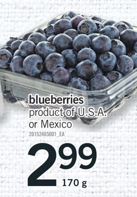 Fortinos Blueberries offer