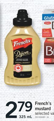 Fortinos French's mustard 325 ml offer