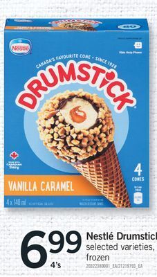Fortinos Nestlé drumstick 4's offer