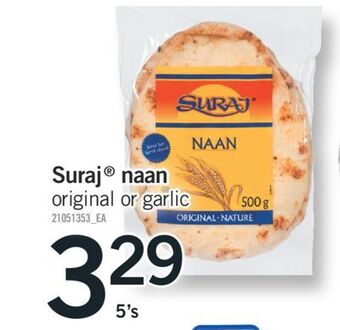 Fortinos Suraj® naan, 5's offer