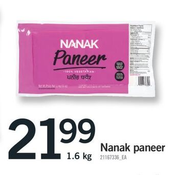 Fortinos Nanak paneer offer