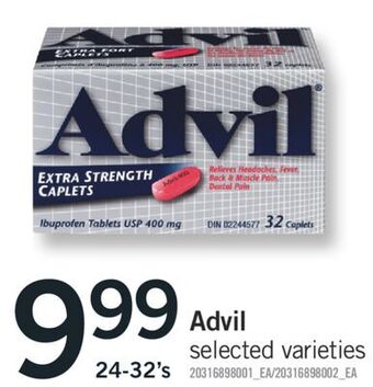 Fortinos Advil, 24-32's offer