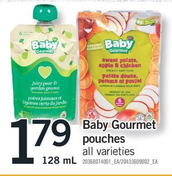 Fortinos Baby gourmet pouches, 128 ml offer