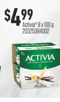Fortinos Activia®, 8 x 100 g offer