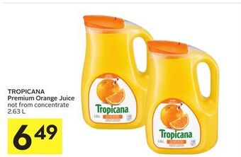 Foodland Tropicana premium orange juice not from concentrate 2.63 l offer
