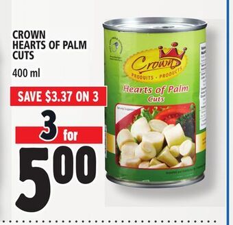 Metro Crown hearts of palm cuts offer