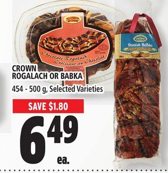 Metro Crown rogalach or babka offer