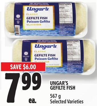 Metro Ungar's gefilte fish offer