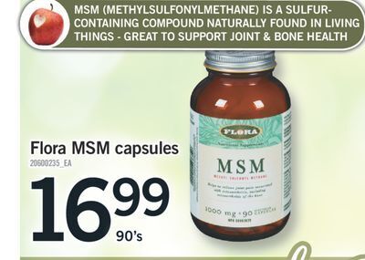 Fortinos Flora msm capsules 90's offer