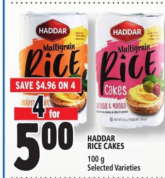 Metro Haddar rice cakes offer