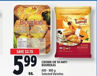 Metro Crown or ta'amti bourekas offer