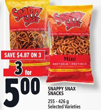Metro Snappy snax snacks offer