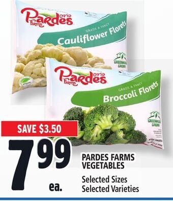 Metro Pardes farms vegetables offer