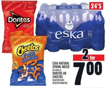 Metro Eska natural spring water offer