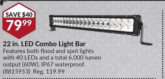 Princess Auto 22 in. LED Combo Light Bar offer
