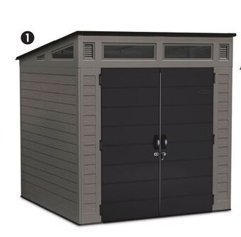 Canadian Tire Suncast modernist full-steel frame shed, 7 x 7' offer