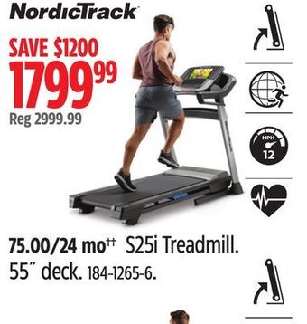 Canadian Tire Nordictrack s25i treadmill offer